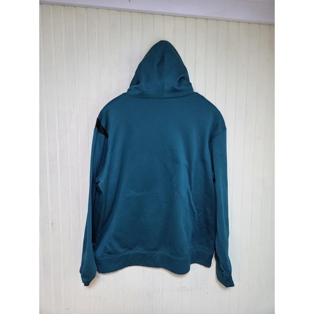 Nike Hoodie Mens Large Blue Dri-Fit Pullover Fleece Swoosh Training Athletic Top - Picture 3 of 7